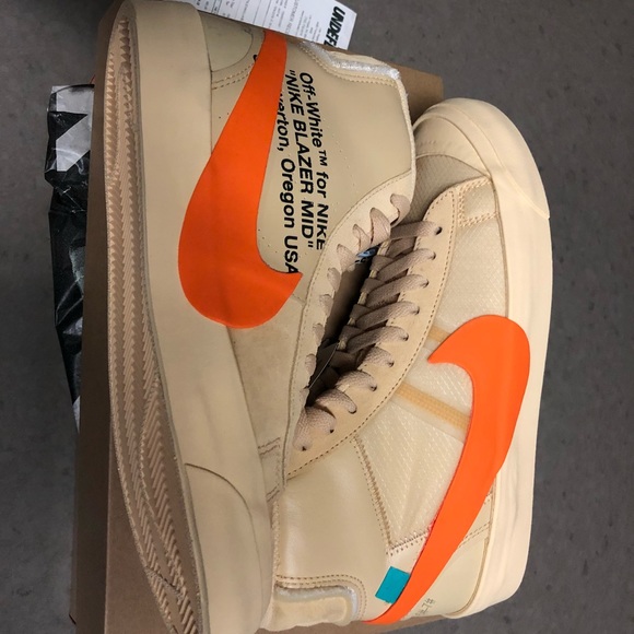 Nike Other - OFF WHITE MID BLAZERS VANILLA